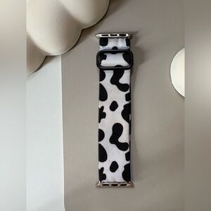 Black and White Cow Print Watch Band